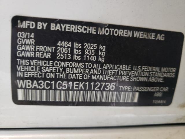 Photo 9 VIN: WBA3C1C51EK112736 - BMW 328I 