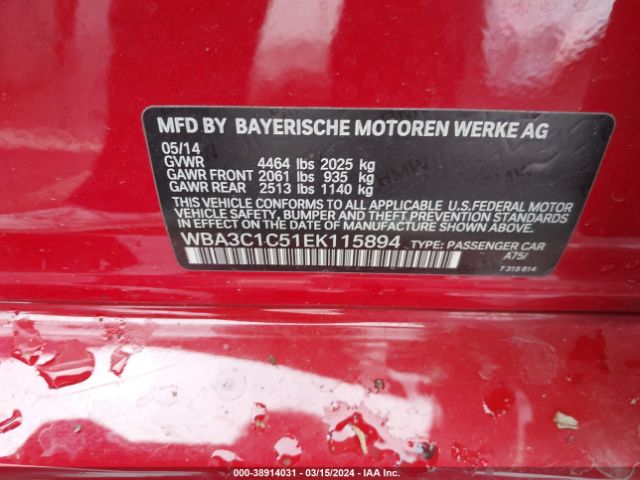 Photo 8 VIN: WBA3C1C51EK115894 - BMW 328I 