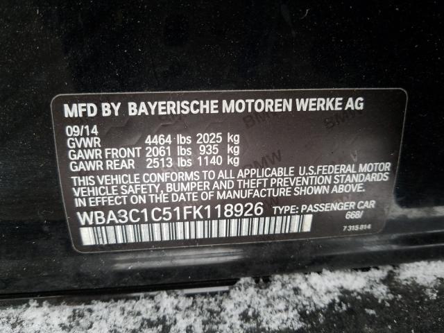 Photo 9 VIN: WBA3C1C51FK118926 - BMW 328 I SULE 