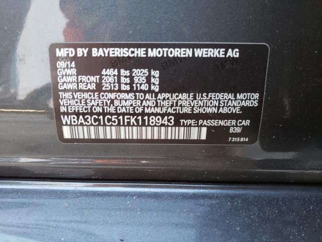 Photo 9 VIN: WBA3C1C51FK118943 - BMW 328 I SULE 