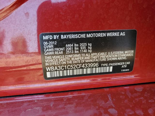 Photo 11 VIN: WBA3C1C52CF433996 - BMW 3 SERIES 