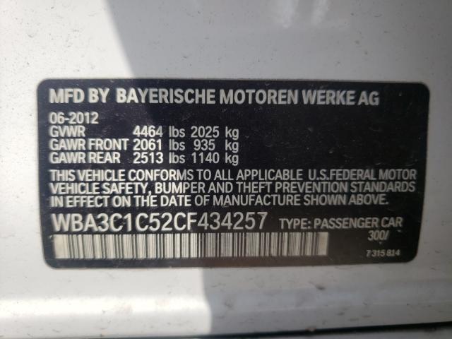 Photo 9 VIN: WBA3C1C52CF434257 - BMW 328 I SULE 