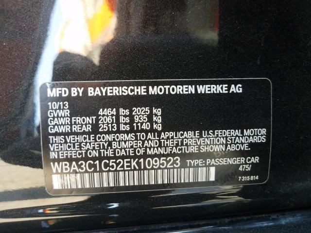 Photo 9 VIN: WBA3C1C52EK109523 - BMW 328 I SULE 