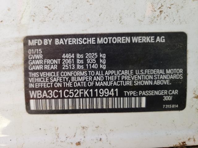 Photo 9 VIN: WBA3C1C52FK119941 - BMW 328 I SULE 