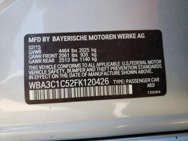 Photo 9 VIN: WBA3C1C52FK120426 - BMW 3 