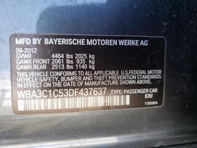 Photo 9 VIN: WBA3C1C53DF437637 - BMW 328 I SULE 