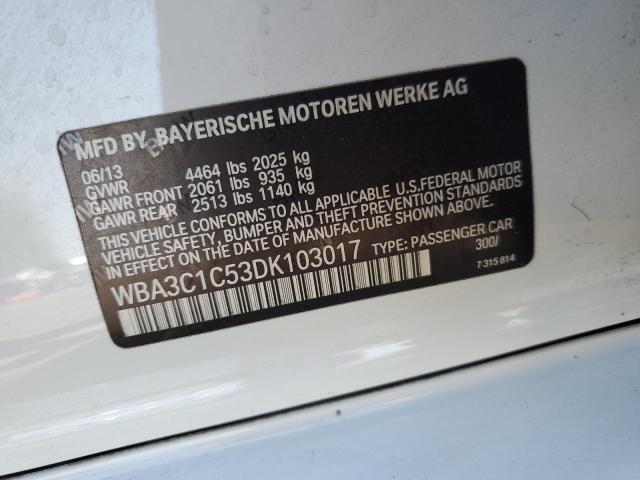 Photo 11 VIN: WBA3C1C53DK103017 - BMW 328 I SULE 