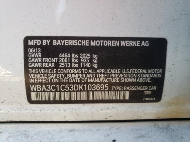 Photo 9 VIN: WBA3C1C53DK103695 - BMW 328 I SULE 