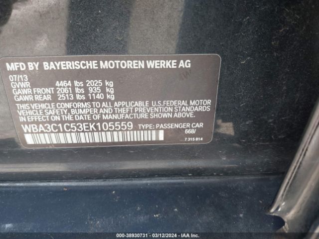 Photo 8 VIN: WBA3C1C53EK105559 - BMW 328I 