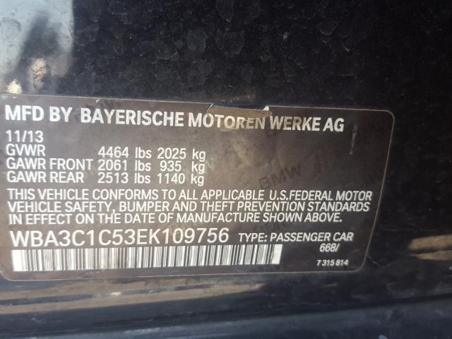 Photo 9 VIN: WBA3C1C53EK109756 - BMW 328 I SULE 