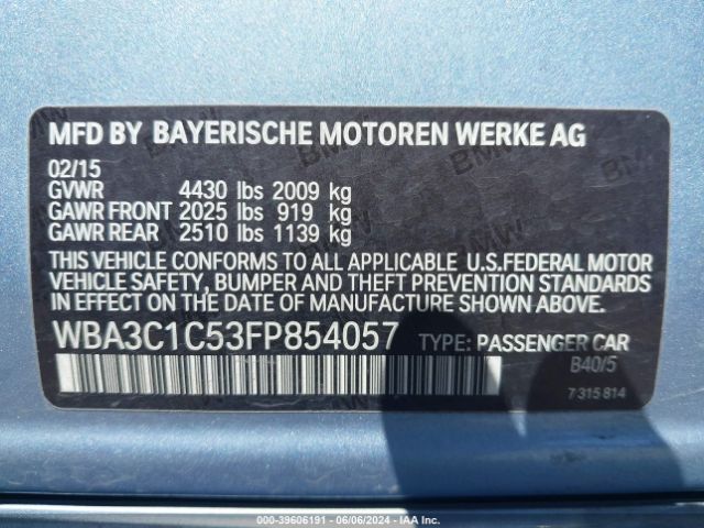 Photo 8 VIN: WBA3C1C53FP854057 - BMW 328I 