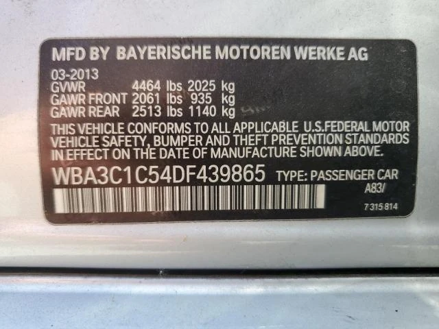 Photo 12 VIN: WBA3C1C54DF439865 - BMW 328 I SULE 