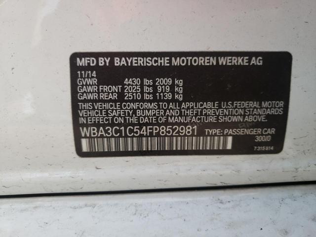 Photo 11 VIN: WBA3C1C54FP852981 - BMW 328 I SULE 