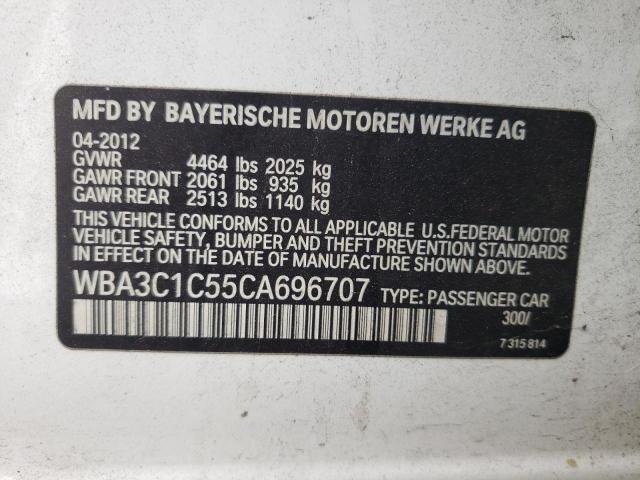 Photo 11 VIN: WBA3C1C55CA696707 - BMW 3 SERIES 