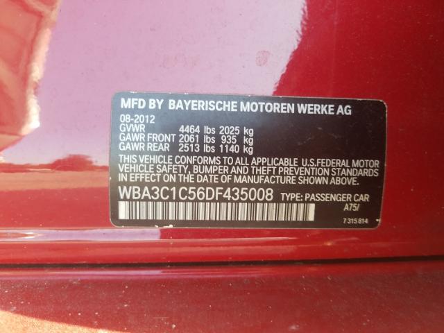 Photo 9 VIN: WBA3C1C56DF435008 - BMW 328 I SULE 