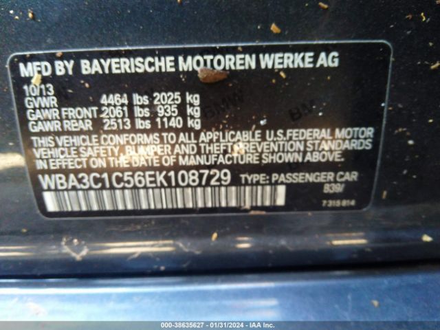 Photo 8 VIN: WBA3C1C56EK108729 - BMW 328I 