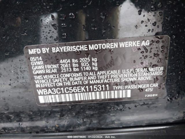 Photo 8 VIN: WBA3C1C56EK115311 - BMW 328I 