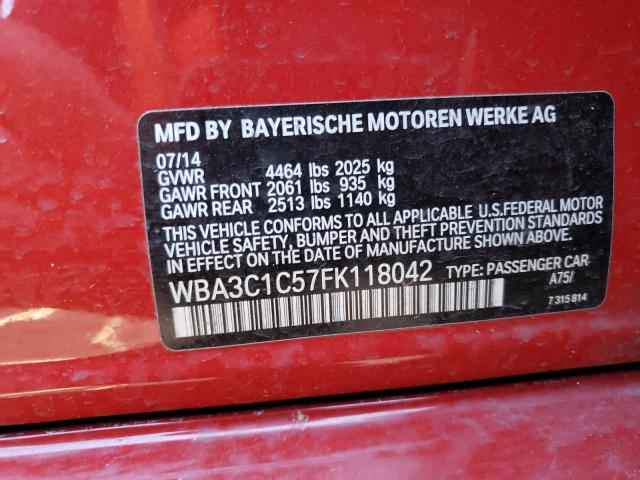 Photo 11 VIN: WBA3C1C57FK118042 - BMW 328 I SULE 