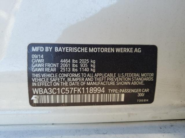 Photo 11 VIN: WBA3C1C57FK118994 - BMW 3 SERIES 