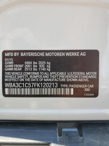 Photo 12 VIN: WBA3C1C57FK120213 - BMW 3 SERIES 