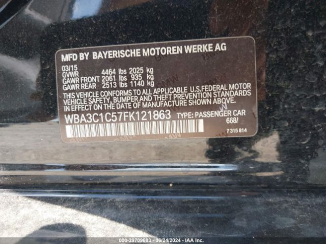 Photo 8 VIN: WBA3C1C57FK121863 - BMW 328I 