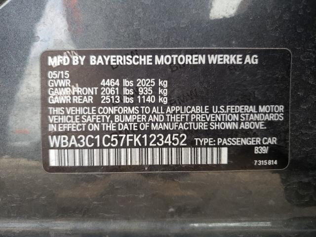 Photo 9 VIN: WBA3C1C57FK123452 - BMW 328 I SULE 