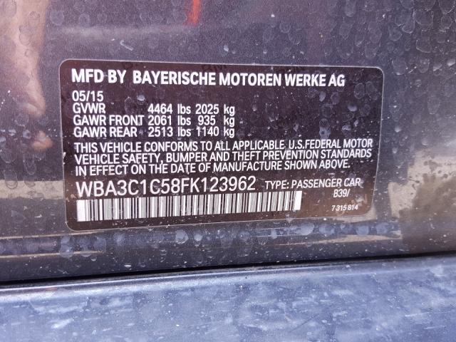 Photo 9 VIN: WBA3C1C58FK123962 - BMW 328 I SULE 