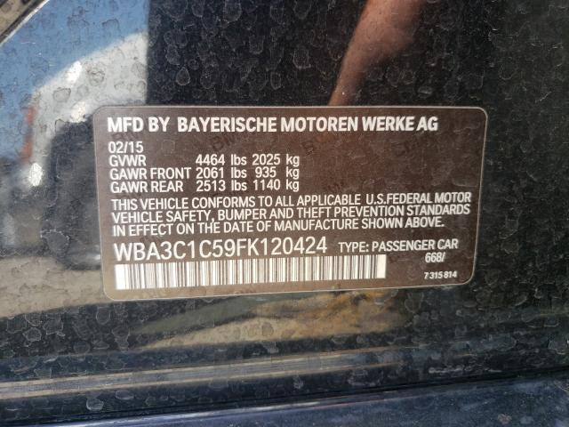 Photo 9 VIN: WBA3C1C59FK120424 - BMW 328 I SULE 