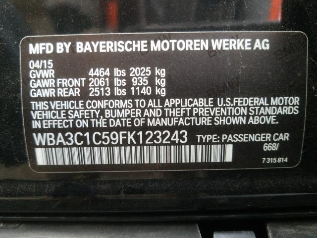 Photo 9 VIN: WBA3C1C59FK123243 - BMW 328 I SULE 