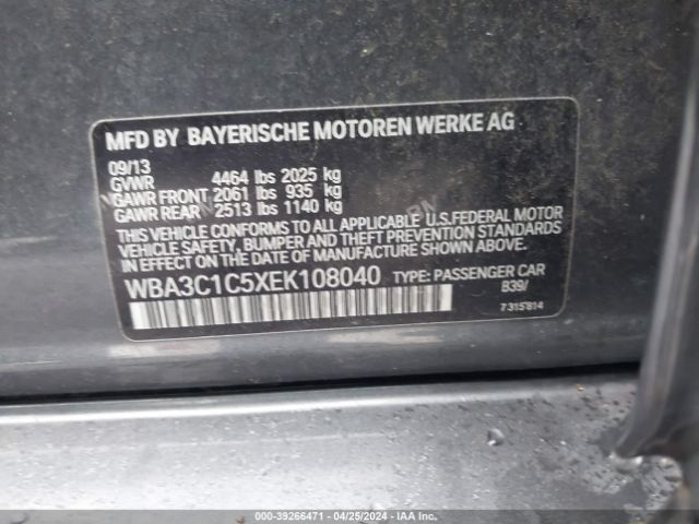 Photo 8 VIN: WBA3C1C5XEK108040 - BMW 328I 