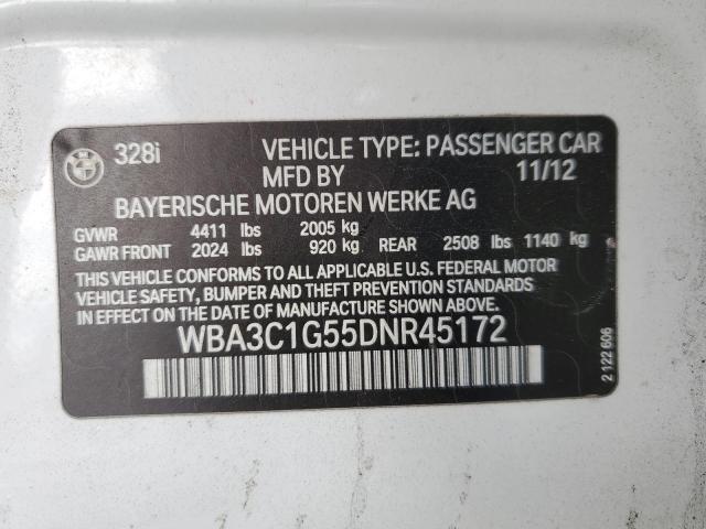 Photo 11 VIN: WBA3C1G55DNR45172 - BMW 3 SERIES 