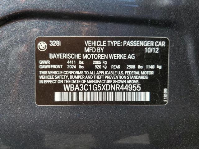 Photo 12 VIN: WBA3C1G5XDNR44955 - BMW 3 SERIES 