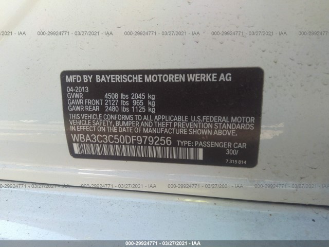 Photo 8 VIN: WBA3C3C50DF979256 - BMW 3 