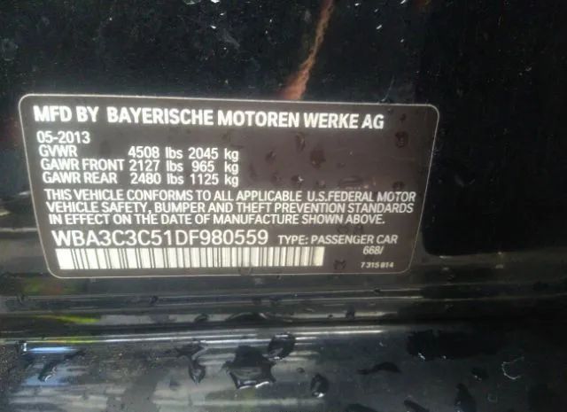 Photo 8 VIN: WBA3C3C51DF980559 - BMW 3ER 