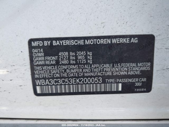 Photo 8 VIN: WBA3C3C53EK200053 - BMW 320I 