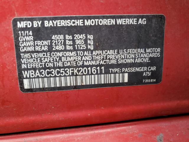 Photo 11 VIN: WBA3C3C53FK201611 - BMW 320 I XDRI 