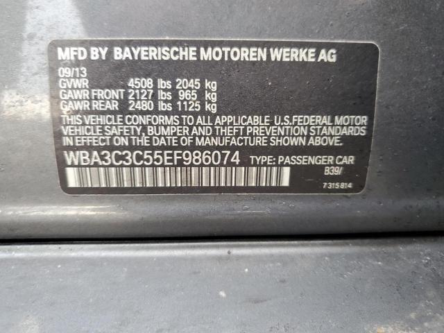 Photo 11 VIN: WBA3C3C55EF986074 - BMW 3 SERIES 