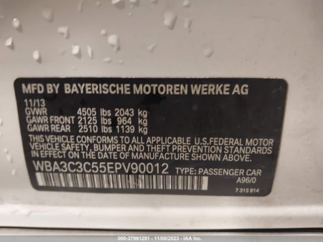 Photo 8 VIN: WBA3C3C55EPV90012 - BMW 320I 