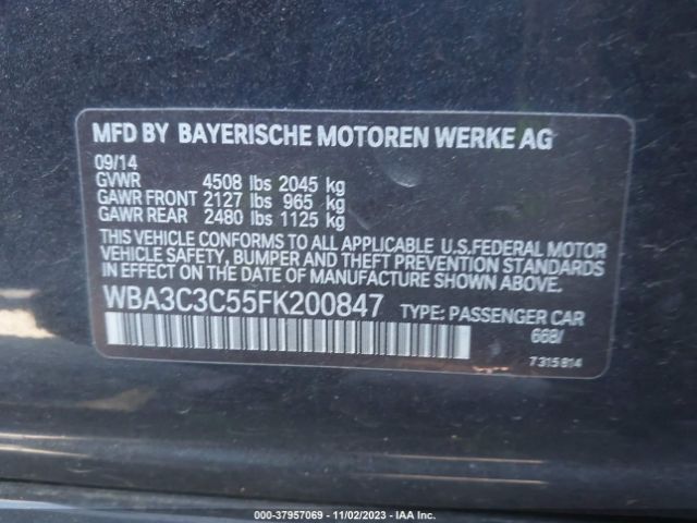 Photo 8 VIN: WBA3C3C55FK200847 - BMW 320I 