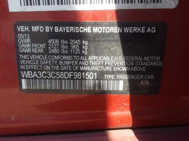 Photo 9 VIN: WBA3C3C58DF981501 - BMW 320 I XDRI 