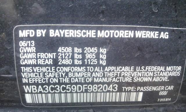 Photo 8 VIN: WBA3C3C59DF982043 - BMW 3 SERIES 