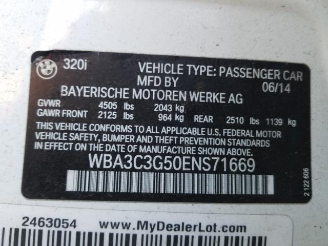 Photo 9 VIN: WBA3C3G50ENS71669 - BMW 320 I XDRI 