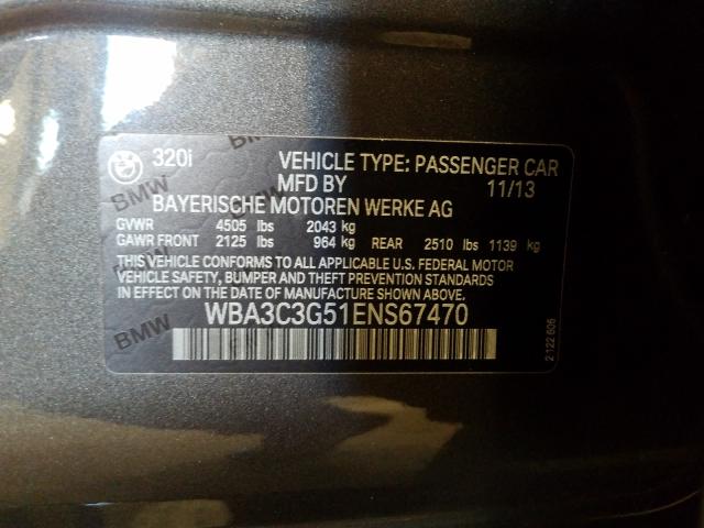 Photo 9 VIN: WBA3C3G51ENS67470 - BMW 320 I XDRI 