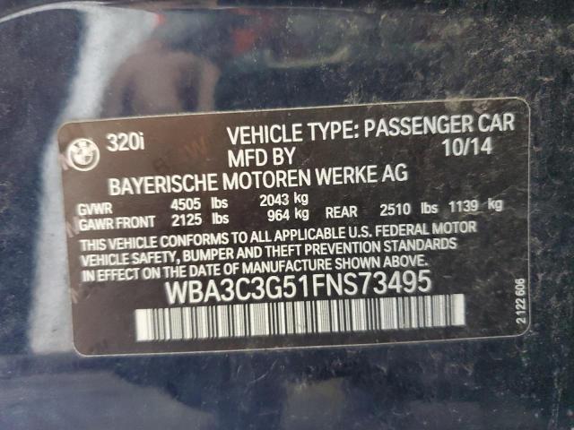 Photo 11 VIN: WBA3C3G51FNS73495 - BMW 320 I XDRI 