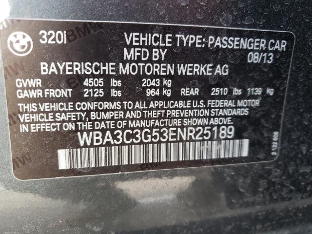 Photo 9 VIN: WBA3C3G53ENR25189 - BMW 320 I XDRI 