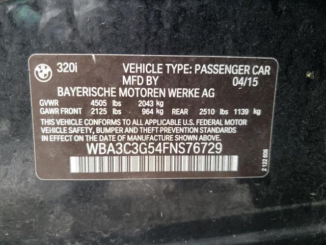 Photo 9 VIN: WBA3C3G54FNS76729 - BMW 320 I XDRI 