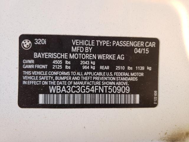 Photo 12 VIN: WBA3C3G54FNT50909 - BMW 320 I XDRI 