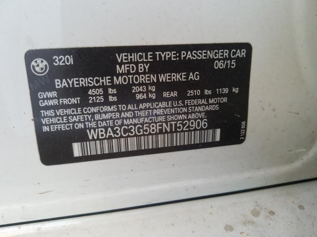 Photo 9 VIN: WBA3C3G58FNT52906 - BMW 320 I XDRI 