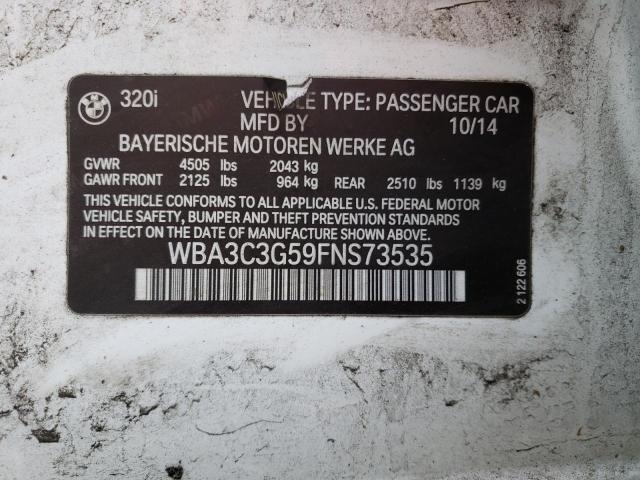 Photo 11 VIN: WBA3C3G59FNS73535 - BMW 320 I XDRI 