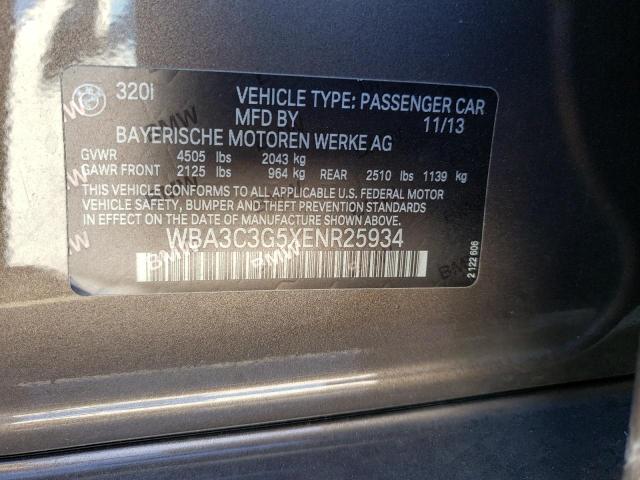 Photo 9 VIN: WBA3C3G5XENR25934 - BMW 320 I XDRI 